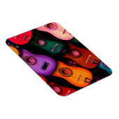 Magnet Flexible Guitares colorées (Côté Droit)
