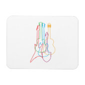 Magnet Flexible Guitares de couleur Electric Acoustic classique ca (Horizontal)