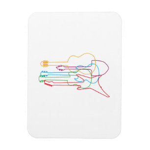 Magnet Flexible Guitares de couleur Electric Acoustic classique ca