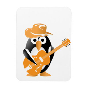 Magnet Flexible Guitariste pingouin