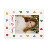 Magnet Flexible Gumdrops doux et merry Photo (Horizontal)