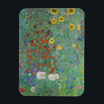 Magnet Flexible Gustav Klimt - Jardin de campagne avec tournesols<br><div class="desc">Jardin de campagne avec des tournesols / Jardin de ferme avec des tournesols - Gustav Klimt en 1905-1906</div>