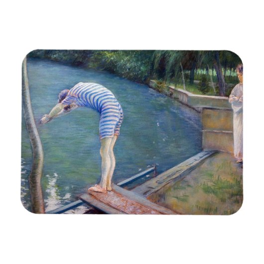 Magnet Flexible Gustave Caillebotte - Le Baigneur / Le Plongeur (Horizontal)