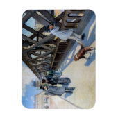 Magnet Flexible Gustave Caillebotte - Le Pont de l'Europe (Vertical)