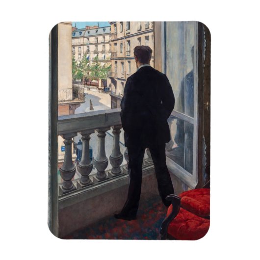Magnet Flexible Gustave Caillebotte - Man at the Window (Vertical)