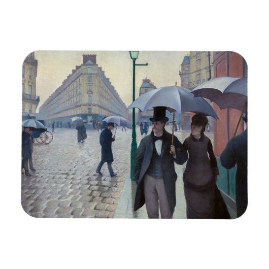 Magnet Flexible Gustave Caillebotte - Paris Street ; Jour de la pl (Horizontal)