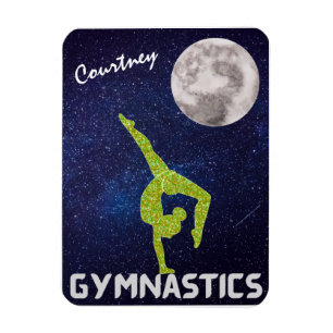 Magnet Flexible Gymnaste brillant dans l'espace par la Lune