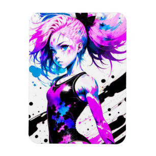 Magnet Flexible Gymnastique Esprit Abstrait de la Gymnaste