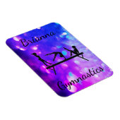 MAGNET FLEXIBLE GYMNASTIQUE PERSONNALISÉ PURPLE BLUE GRADIENT (Côté Droit)