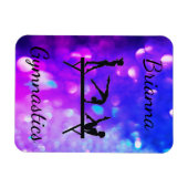 MAGNET FLEXIBLE GYMNASTIQUE PERSONNALISÉ PURPLE BLUE GRADIENT (Horizontal)