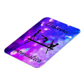 MAGNET FLEXIBLE GYMNASTIQUE PERSONNALISÉ PURPLE BLUE GRADIENT (Côté Gauche)