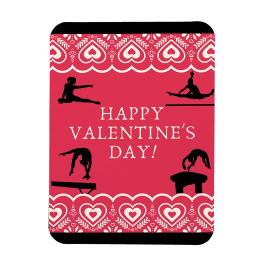Magnet Flexible Gymnastique Saint Valentin (Vertical)