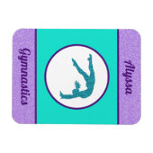 Magnet Flexible Gymnastique violet / Turquoise (Horizontal)