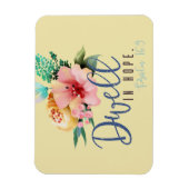 Magnet Flexible Habiter dans Hope Verse Floral (Vertical)