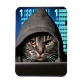 Magnet Flexible Hacker Black Cat (Vertical)
