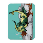 Magnet Flexible Hadrosaurus Se Détendre Dans Un Jacuzzi. (Vertical)