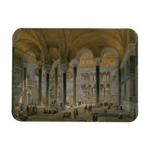 Magnet Flexible Haghia Sophia, plat 6 : la nef du nord, b gravé