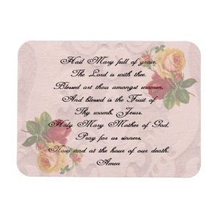 Magnet Flexible Hail Mary Prayer