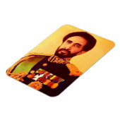 Magnet Flexible Haile Selassie - Rastafara - Reggae Rasta Aimant (Côté Gauche)