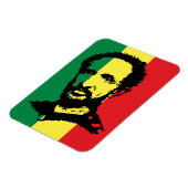 Magnet Flexible Haile Selassie - Rastafara - Reggae Rasta Aimant (Côté Gauche)