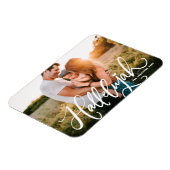 Magnet Flexible Hallelujah Moderne Calligraphie Noël Photo (Côté Gauche)