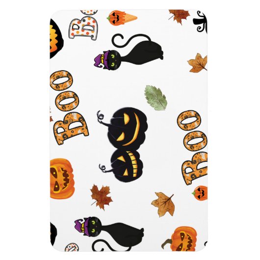 Magnet Flexible Halloween Cat Boo (Vertical)
