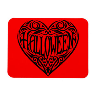 Magnet Flexible Halloween cœur, Cœur noir, Vacances