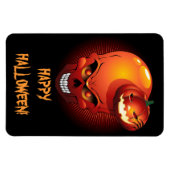 Magnet Flexible Halloween crâne et Citrouille Aimant Flexi Premium (Horizontal)