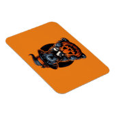 Magnet Flexible Halloween de chien - Pitbull Witch (Côté Droit)