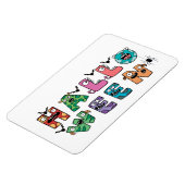 Magnet Flexible Halloween drôle (Côté Gauche)