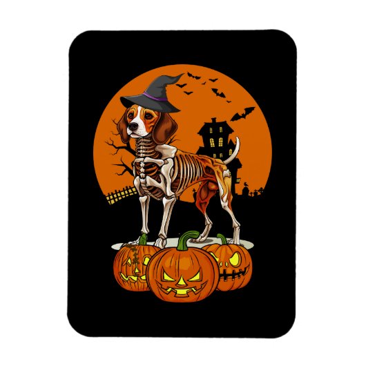 Magnet Flexible Halloween du chien beagle (Vertical)