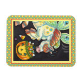 MAGNET FLEXIBLE HALLOWEEN FLYING HORSE CANDY CORN (Horizontal)