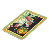 MAGNET FLEXIBLE HALLOWEEN FLYING HORSE CANDY CORN (Côté Gauche)