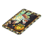 MAGNET FLEXIBLE HALLOWEEN FLYING HORSE CANDY CORN (Côté Gauche)
