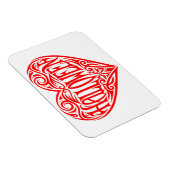 Magnet Flexible Halloween Heart, Red Heart, Holiday (Côté Droit)