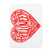Magnet Flexible Halloween Heart, Red Heart, Holiday (Vertical)