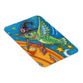 MAGNET FLEXIBLE HALLOWEEN HUMMINGBIRD & JACK-O'-LANTERN WHIMSY (Côté Droit)