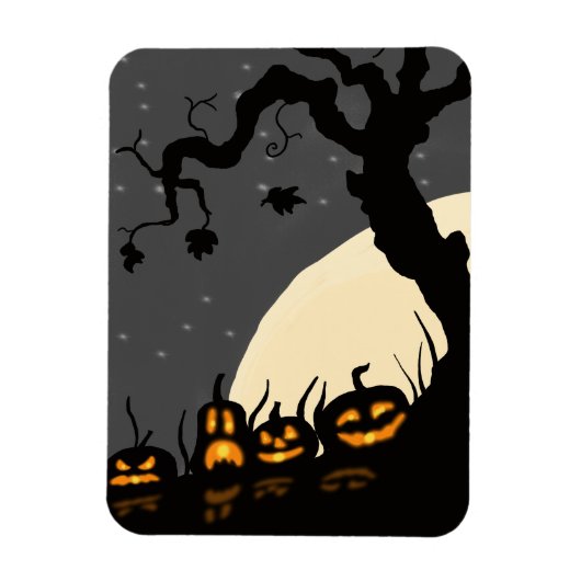 Magnet Flexible Halloween Jack-o-lanternes (Vertical)
