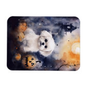 Magnet Flexible Halloween Maltais Avec Peur Citrouille (Horizontal)