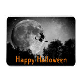 Magnet Flexible Halloween sorcière et lune (Horizontal)