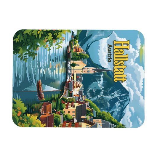 Magnet Flexible Hallstatt Autriche (Horizontal)