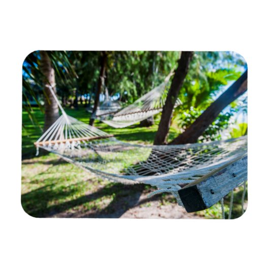 Magnet Flexible Hamac sur la plage, Fidji (Horizontal)