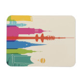 Magnet Flexible Hambourg Allemagne Skyline (Horizontal)