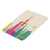 Magnet Flexible Hambourg Allemagne Skyline (Côté Gauche)