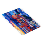 Magnet Flexible Hambourg Allemagne Vue ville Aquarelle (Côté Droit)