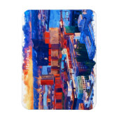 Magnet Flexible Hambourg Allemagne Vue ville Aquarelle (Vertical)