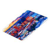 Magnet Flexible Hambourg Allemagne Vue ville Aquarelle (Côté Gauche)