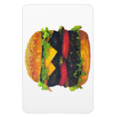 Magnet Flexible Hamburger de luxe double au fromage (Vertical)
