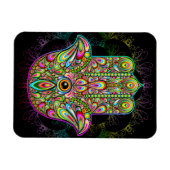 Magnet Flexible Hamsa Fatma Main Psychedelic Art (Horizontal)