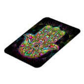 Magnet Flexible Hamsa Fatma Main Psychedelic Art (Côté Gauche)